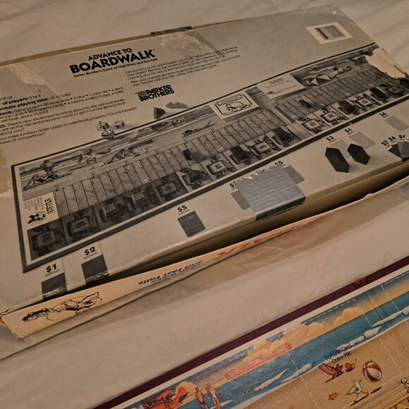 VINTAGE 1985 Parker Brothers ADVANCE TO BOARDWALK Board Game - Picture 14 of 15